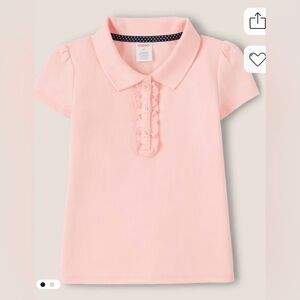 Gymboree Girls Ruffle Polo Light Pink size 7